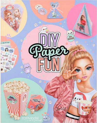 Libër kreativ TOPModel DIY Paper Fun, CUTIE STAR, aktivitet DIY, shumëngjyrësh