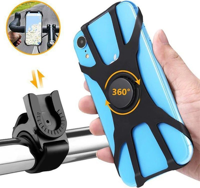 Mbajtëse telefoni për biçikletë Alogy Spider Bike Mount 4-6.5'', e zezë