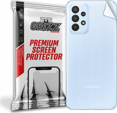 Folie mbrojtëse e pasme GrizzGlass për Samsung Galaxy A23, e butë, me përfundim sateni, transparente