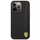 Kapak telefoni Ferrari Smooth Carbon, për iPhone 13 Pro Max, efekt karboni, i zi