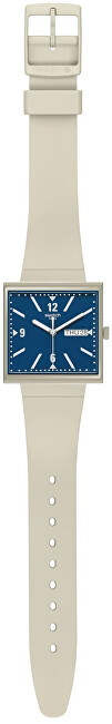 Orë dore Swatch What If...Beige?, bezhë/e kaltër