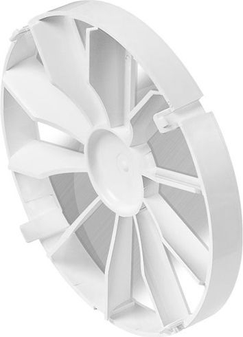 Valvul jo-kthyese ventilimi, 150mm, plastikë, e bardhë