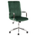 Karrige zyre Josef velur cypress green inox bazë 58×61×105–113 cm (HM1181.03), gjelbër