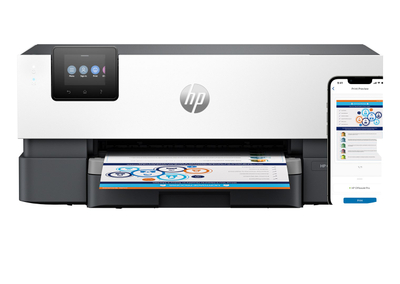 Инкџет печатач HP OfficeJet Pro 9110b, во боја, безжичен, сив