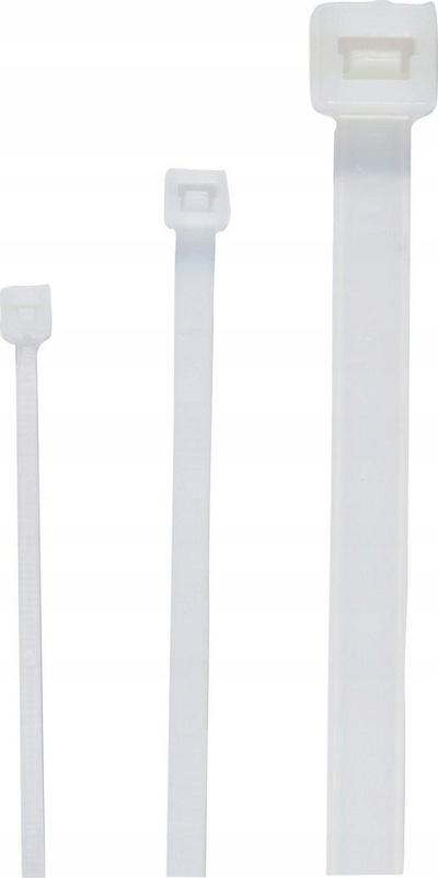 Kapëse kabllosh Cimco Cable Tie, 36 cm, set 100 copë, e bardhë natyrale