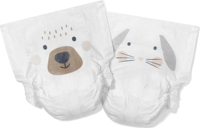 Pelenat ekologjike Kit &amp; Kin, masa 3, hypoallergjike, 6-10 kg, të bardha