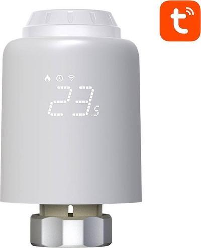 Kokë termostatike inteligjente Avatto TRV07, Zigbee 3.0, Tuya, e bardhë