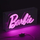Llambë dekorative Barbie Neon LED, me USB, rozë