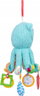 Lodër varëse për bebe Octopus Rattle Pendant, me pasqyrë dhe lodra për kafshim, shumëngjyrëshe