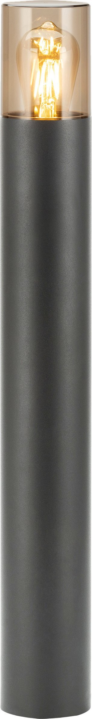 Llambë kopshti SALVIA bollard, E27 15W, IP54, 50cm, gri e errët