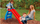 Rrëshqitëse për fëmijë Little Tikes First Slide, 120 cm, e palosshme, e kuqe e kaltër