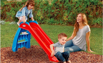 Rrëshqitëse për fëmijë Little Tikes First Slide, 120 cm, e palosshme, e kuqe e kaltër