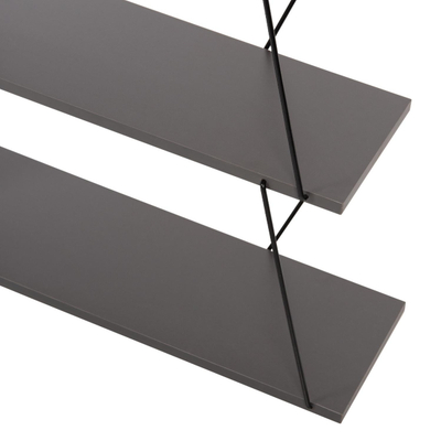 Raft për libra Mini Tars (HM2241.20), gri/ zezë