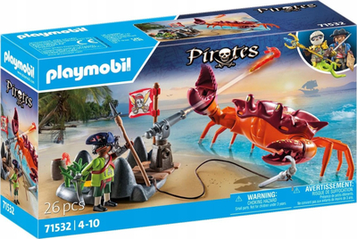 Set lodër Playmobil Pirates 71532, gaforre gjigande për luftë, 26 pjesë, shumëngjyrëshe