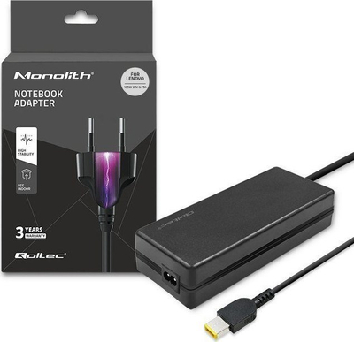 Karikues laptopi Qoltec për Lenovo, 135W 20V 6.75A, ngjyrë e zezë