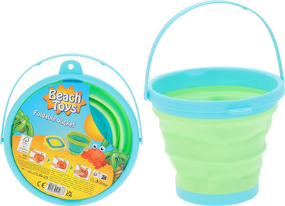 Kovë plazhi Beach Toys, silikoni palosës, për kalamajt, jeshile me blu