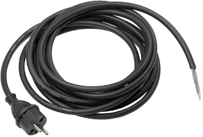 Kabllo furnizimi As Schwabe 70530, 5 m, H05RN-F 2x1.0 mm², e zezë