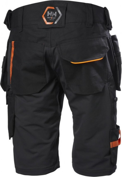 Pantallona të shkurtra pune Helly Hansen Chelsea Evolution, material stretch, me plot xhepa pune, të zeza C50