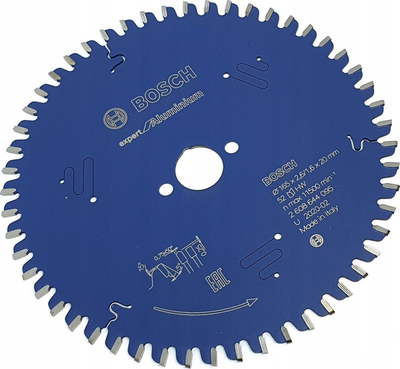 Teh rrethor Bosch Expert për prerje alumini 165mm, 52 dhëmbë, vrimë 20mm
