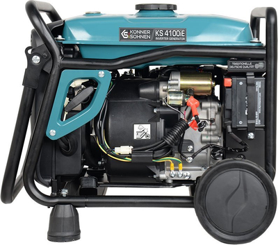 Gjenerator inverter Könner &amp; Söhnen KS 4100iE, 4 kW, me nisje elektrike, i zi