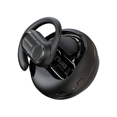 Kufje Bluetooth Vention NBPB0, me mikrofon, me kuti karikimi, e zezë