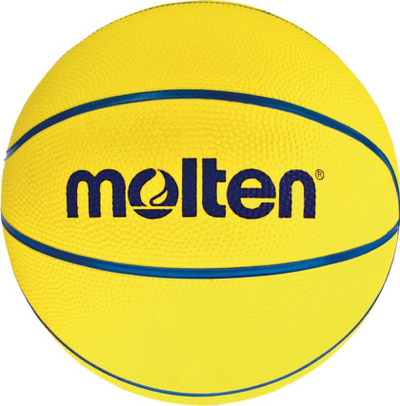 Top basketbolli Molten Mini Training #4, 290 g, për kalamaj, i verdhë