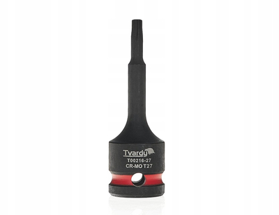 Dorezë goditëse Tvardy TORX T70, 1/2", çelik CR-MO, e zezë