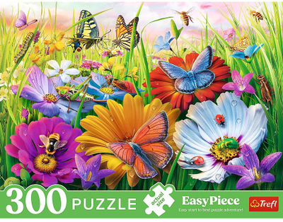 Puzzle Trefl EasyPiece Insects in the Meadow, 300 copa, shumëngjyrësh