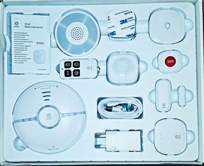Set sigurie Smart Home Woox Camera And Sensor Set, 10 elemente, ZigBee WiFi, i bardhë