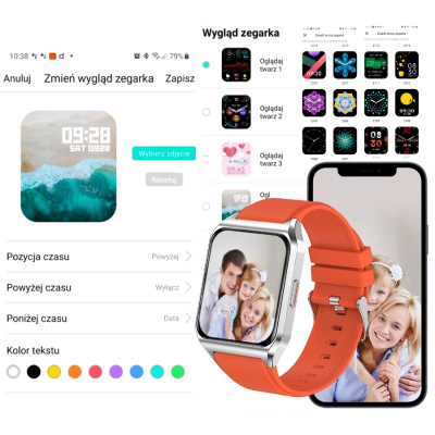 Smartwatch Rubicon RNCE89, 1.69", IP67, i zi
