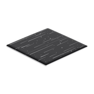 Panel dekorativ Sonoff TX Ultimate T5 C2, për çelës muri 2 kanale, motiv yllëzor, i zi