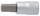 Bit çeliku Unior gjashtëkëndor 1/4\", 3mm, ngjyrë argjendi