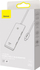HUB USB Type-C Baseus WKQX030301, 4x USB 3.0, kabllo 25 cm, i bardhë