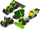 Set lodrash bujqësore Leantoys Farm Set, 6 makina ferme, metal die cast, shumëngjyrësh