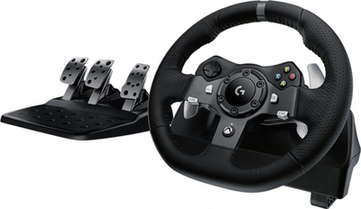 Set Logitech G920 Driving Force (timon + pedale + ndërrues i shpejtësisë) 
