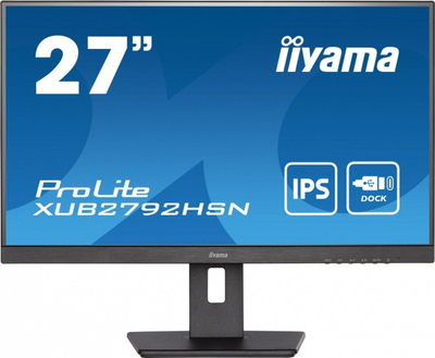 Monitor iiyama ProLite XUB2792HSN-B5, 27", IPS, Full HD, i zi