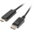 Kabllo Lanberg DisplayPort - HDMI (CA-DPHD-10CC-0010-BK), 1m, e zezë