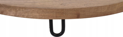 Tabaka dekorative nga mango “Natural Mango Wood Log Slice”, 40 cm, dru mango, ngjyrë natyrale