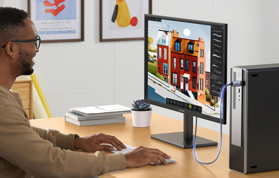 Kabllo video Ugreen DP125, DisplayPort në HDMI, 4K, 3m, gri