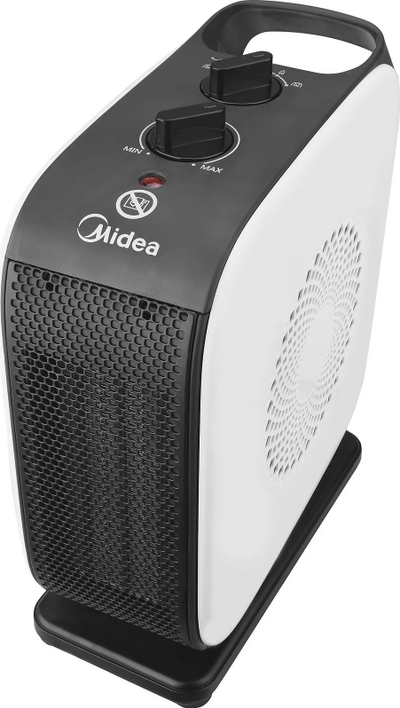 Ngrohës elektrik me ventilator “Compact”, i vogël për dhoma të vogla, i bardhë