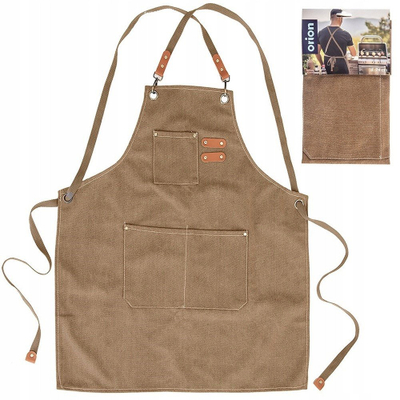 Përparëse kuzhine Orion Apron Canvas Grill, 74 x 68 cm, kafe