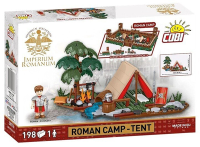 Set ndërtimi COBI Imperium Romanum Roman Camp Tent, 198 pjesë, për fëmijë