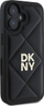 Mbulesë telefoni DKNY Quilted Stack Logo për iPhone 16 6.1", e zezë