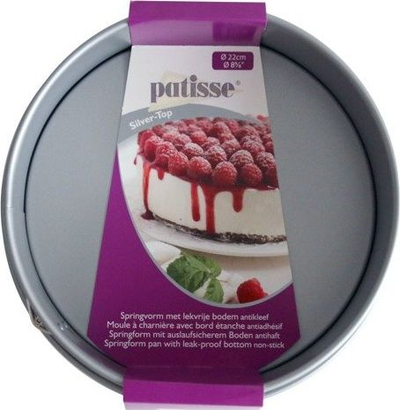 Tavë pjekje Patisse me hapje anësore Springform Silver Top, 22 cm, çelik jo-ngjitës, ngjyrë argjendi