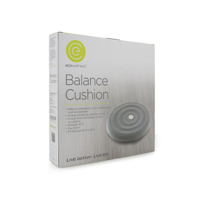 Disk balancues ECOWELLNESS QB 014, 33 cm, PVC, gri