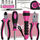 Set veglash universal GEKO G10107, 23 pjesë, me kuti, rozë