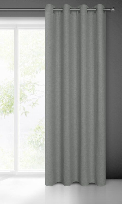 Perde Eurofirany Lidia, 140x250cm, material poliester, gri