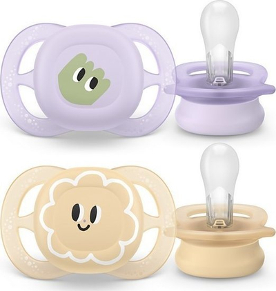 Цица Philips Avent Ultra Soft, 0–2 месеци, сет 2 парчиња, за девојчиња