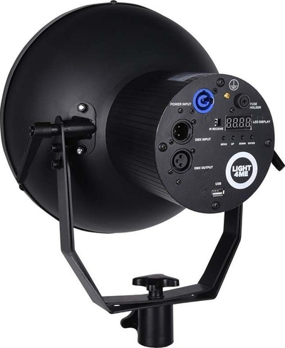 Reflektor skenik Light4Me Retro 300, LED 40W RGBA, me DMX, i zi