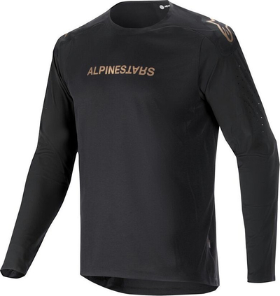 Bluzë çiklizmi Alpinestars A-Aria Polartec Switch, mëngë të gjata, për burra, e zezë ari